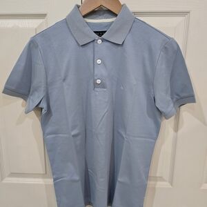 Rag & Bone Blue Polo Shirt Classic Design